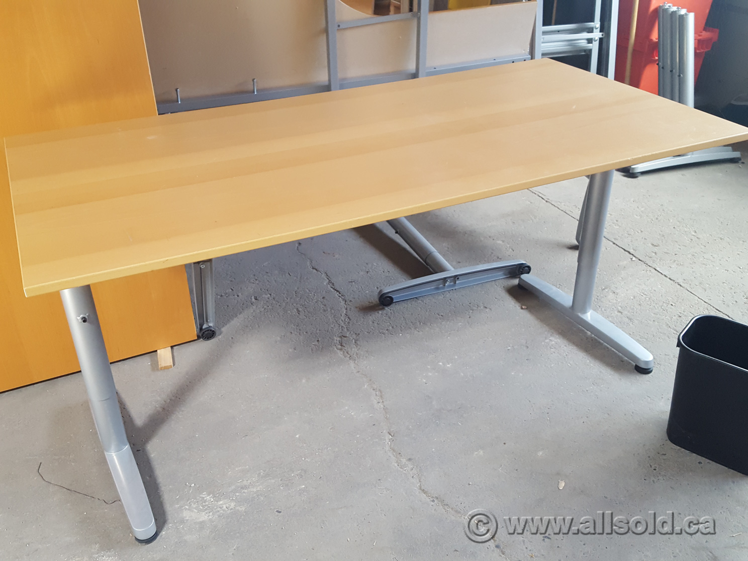 IKEA GALANT 60" Training Table Desk (Blonde, Honey) Allsold.ca Buy